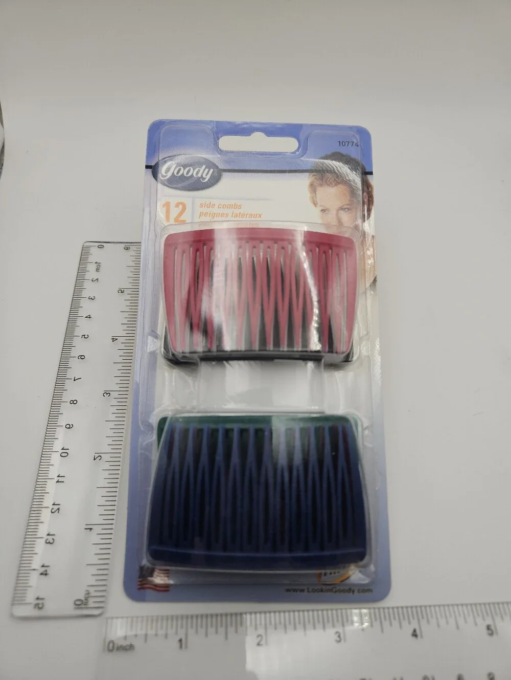 Genuine Y2K Vintage NOS Side Hair Comb Set - 12 Pack 10774